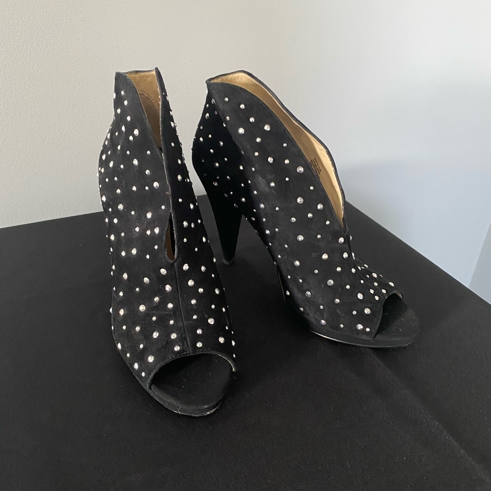 Black Beaded Pumps